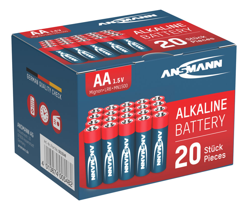 Red Alkaline Batterie 20er-Pack – Mignon (AA)