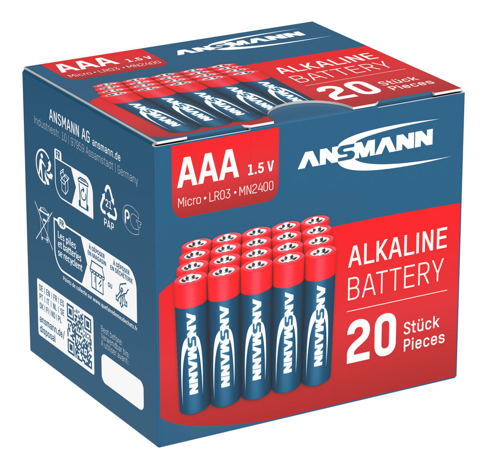 Red Alkaline Batterie 20er-Pack – Micro (AAA)