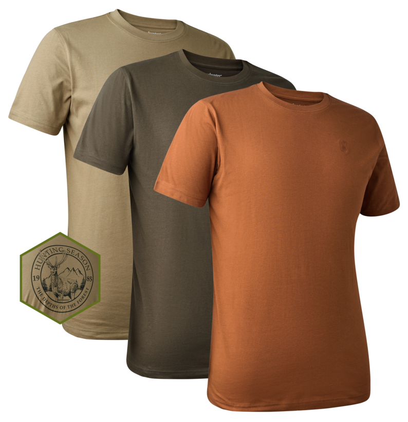 Deerhunter T-Shirt Easton, Driftwood beige, Gr. S