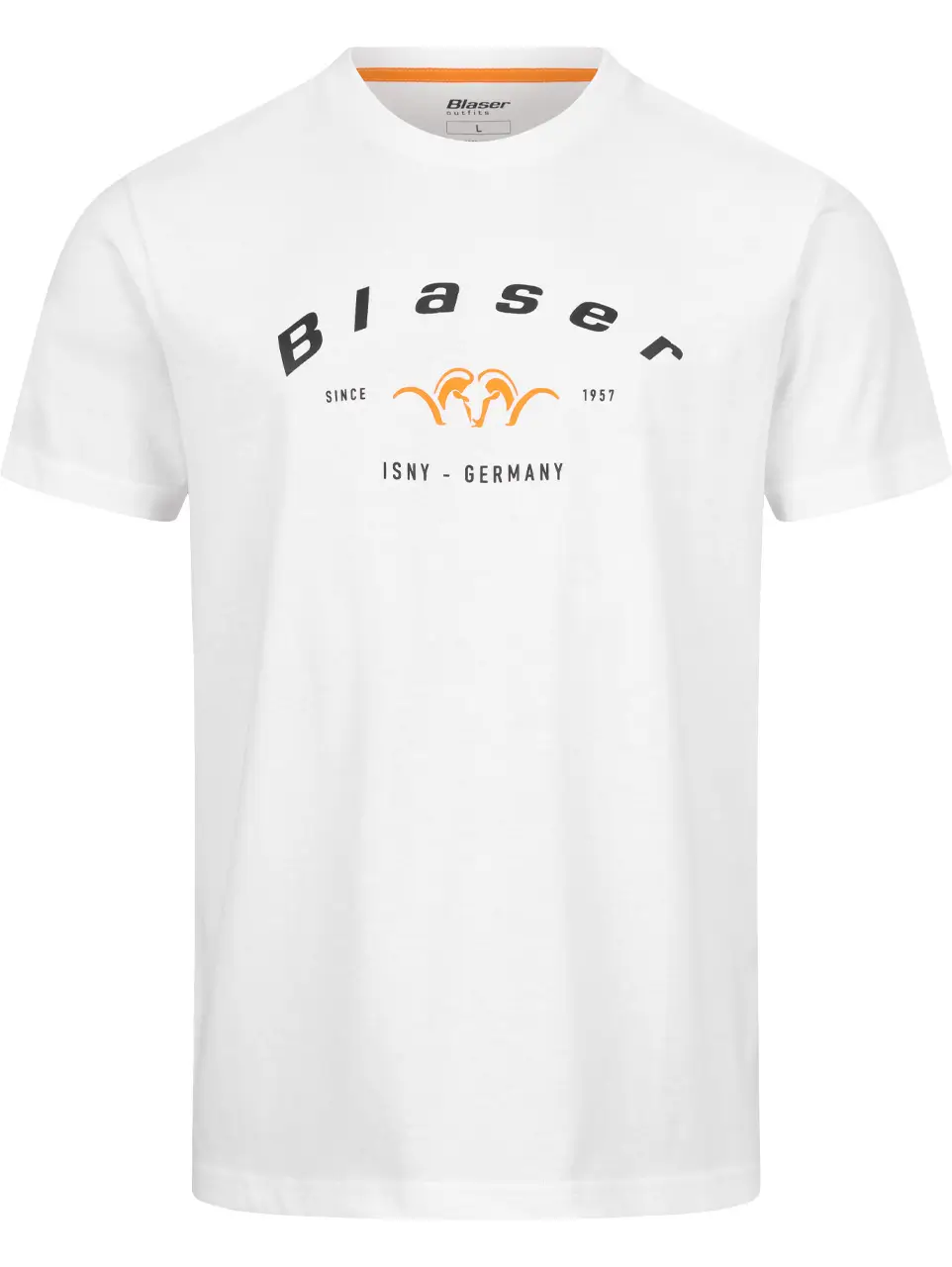 Blaser T-Shirt in weiß mit Print Frontalansicht