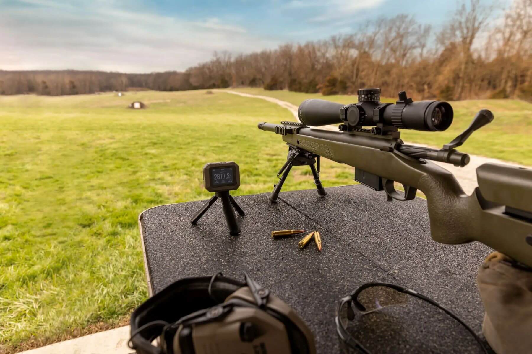 Shooting Range mit Garmin Xero C1 Geschwindigkeitsmesser