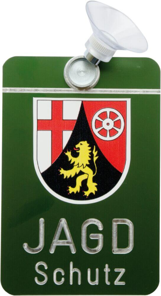 Magnet-Autoschild –  "Jagd Schutz" (Bundesland wählbar) 