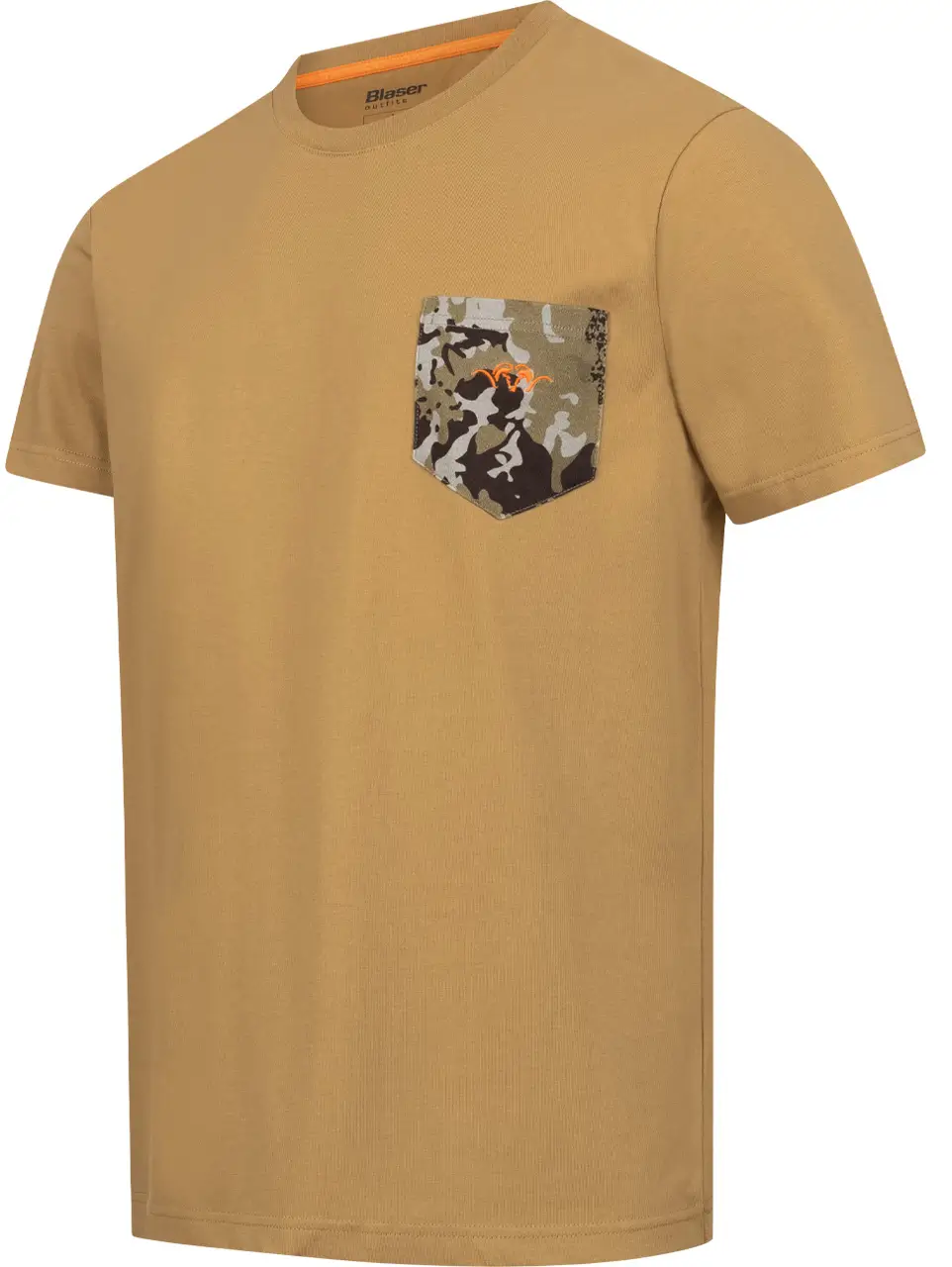 Blaser-T-Shirt in Okker Seitenansicht